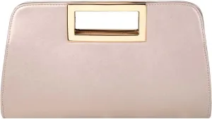 VASCHY Clutch Purse for Women,Fashion Vegan Leather Cut-Out Handle Evening Handbag Crossbody Shoulder Bag for Wedding,Party