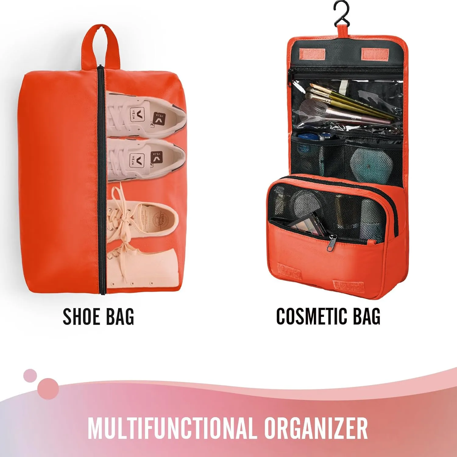 Veken 8 Set Packing Cubes, Travel Gifts for Women Mom, Carry on Suitcase Organizer Bags with Hanging Toiletry Bag and Large Laundry Bag, Travel Essentials Luggage Accessories for Cruise Ship