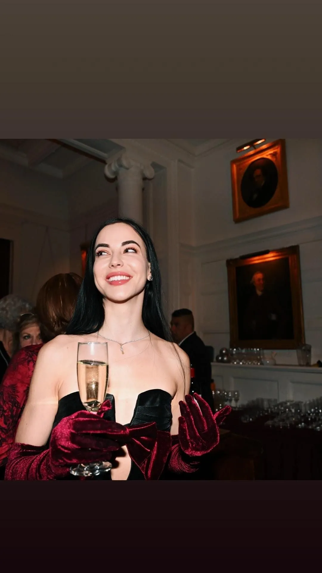 Velvet Bow Elegance Gown