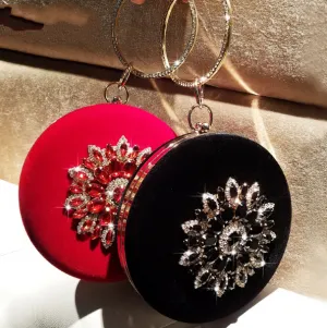 Velvet Diamond Glam Clutch