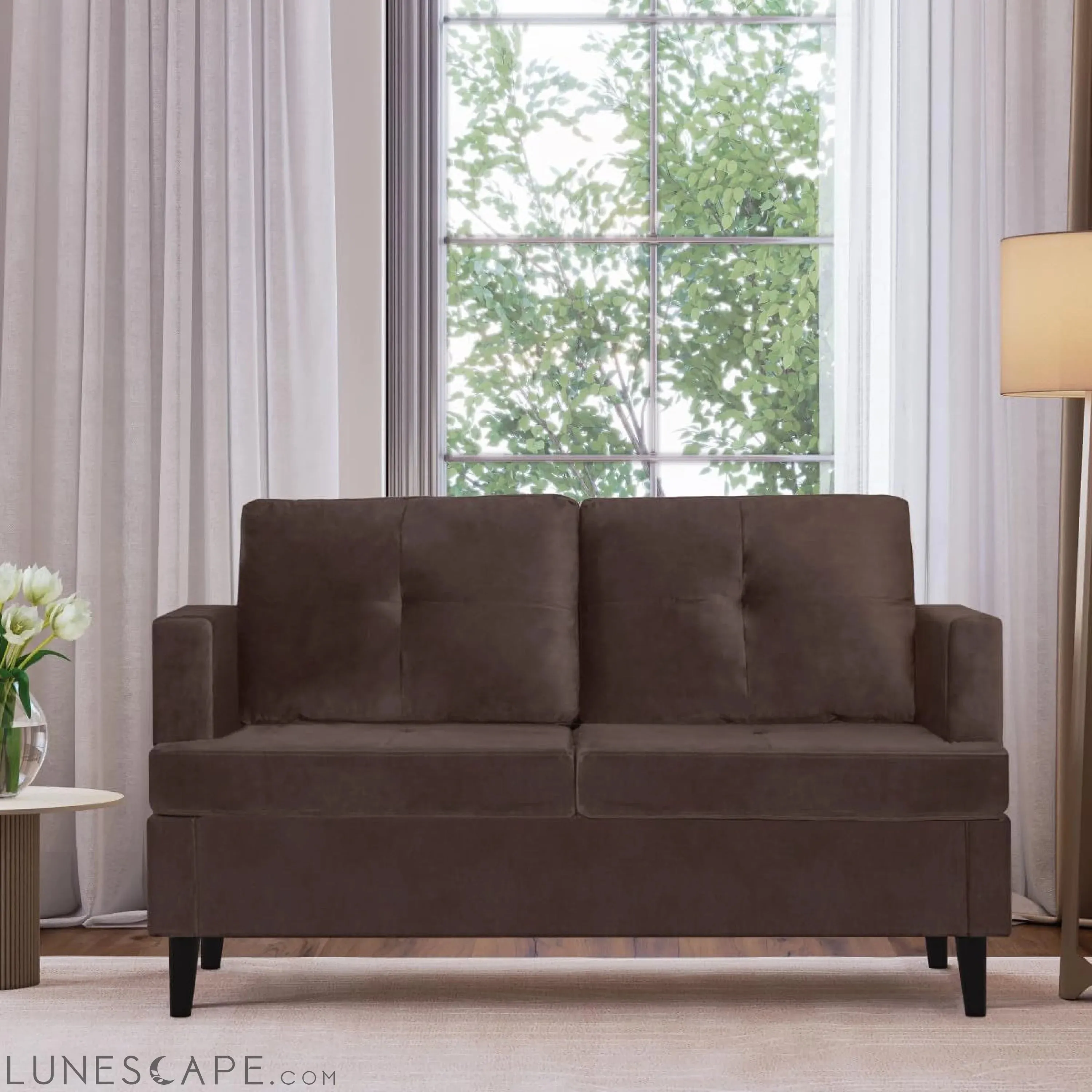 Velvet Small Loveseat: Perfect for Small Spaces