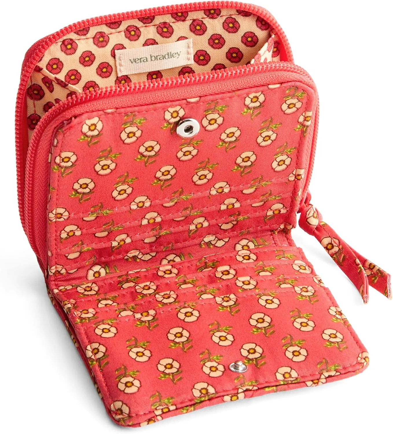 Vera Bradley Premium Cotton Small Zip-Around Wallet