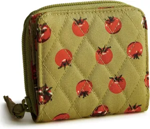 Vera Bradley Premium Cotton Small Zip-Around Wallet