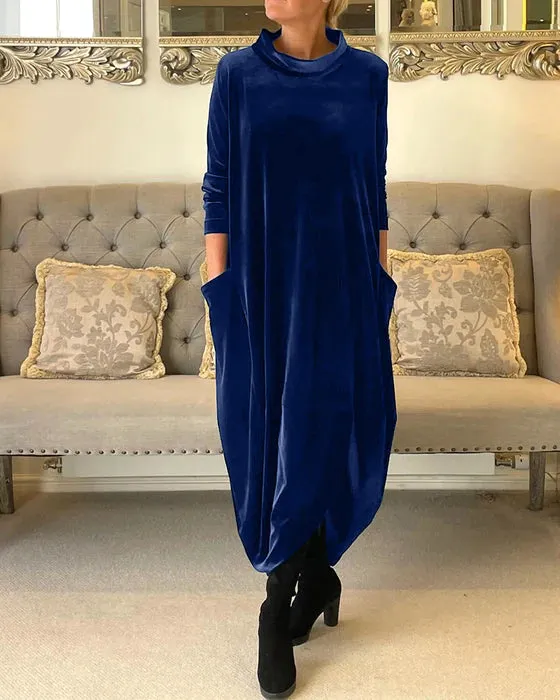 Victoria Velvet Maxi Dress | Elegant & Cozy | Perfect for Effortless Style