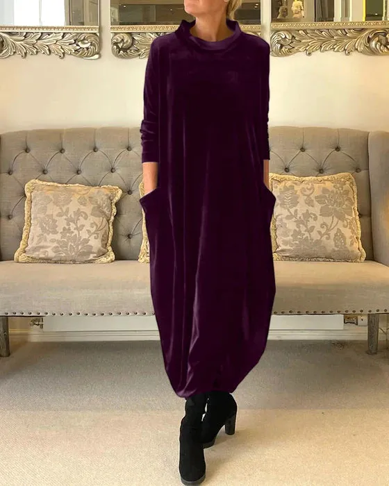 Victoria Velvet Maxi Dress | Elegant & Cozy | Perfect for Effortless Style