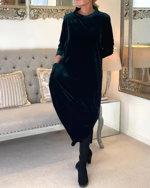 Victoria Velvet Maxi Dress | Elegant & Cozy | Perfect for Effortless Style