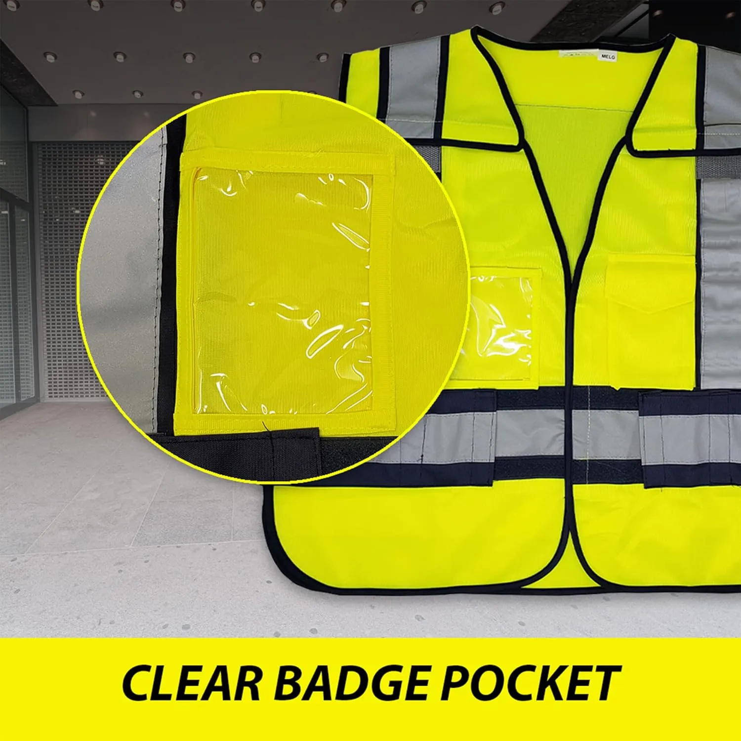VIEWBRITE Reflective (Class 2) Sheriff Vest Lime Green - 5 Point Breakaway High Visibility Yellow Sheriff Safety Vest