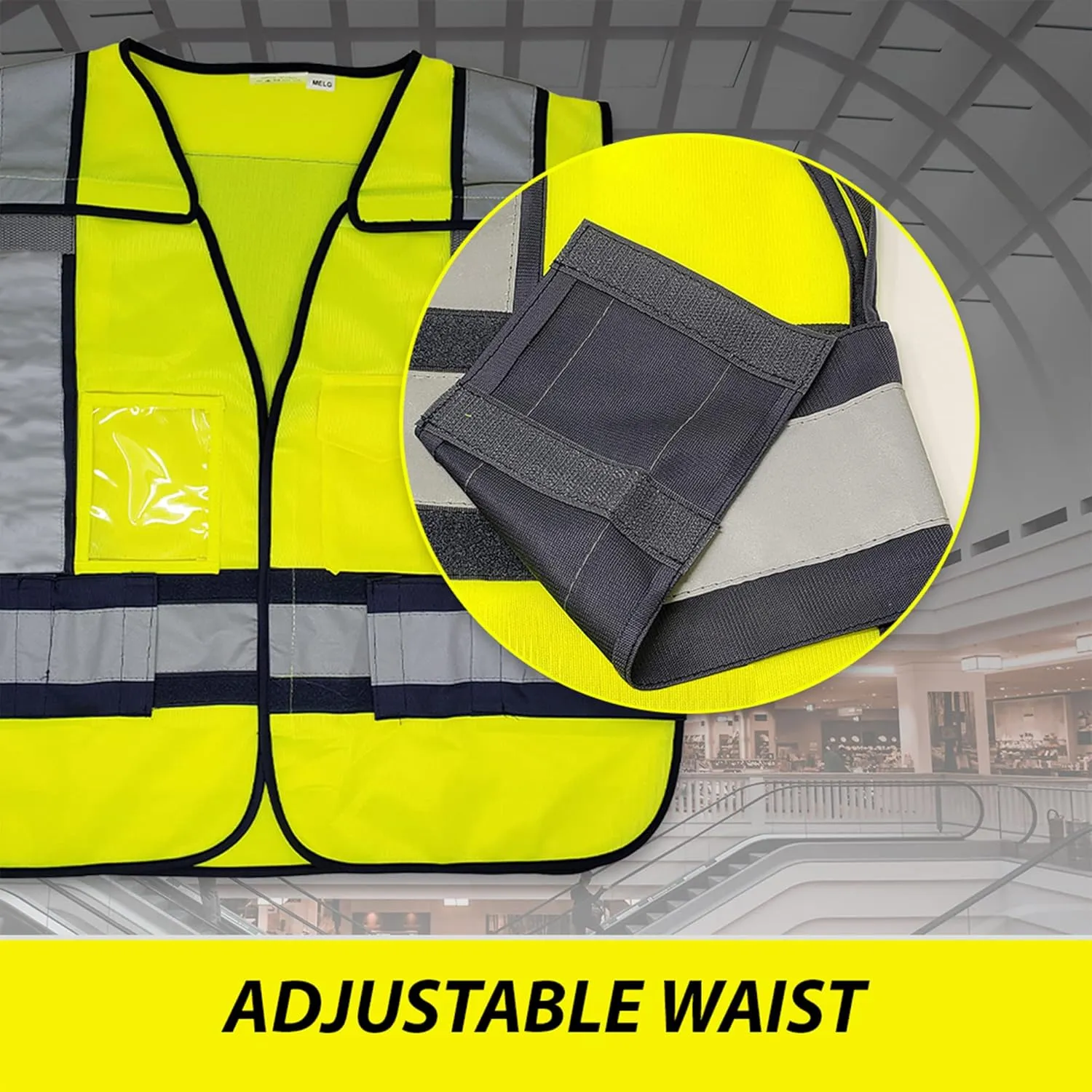 VIEWBRITE Reflective (Class 2) Sheriff Vest Lime Green - 5 Point Breakaway High Visibility Yellow Sheriff Safety Vest