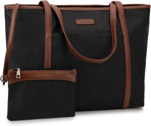 VX VONXURY Laptop Bag for Women,15.6 Inch Work Tote Professional Shoulder Handbag Ideal for Business Office