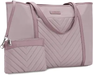 VX VONXURY Laptop Bag for Women,15.6 Inch Work Tote Professional Shoulder Handbag Ideal for Business Office