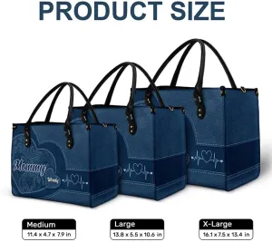 WANDER PRINTS Personalized Combo Leather Wallet And Bag - Gift for Grandma, Mother - Grandma Mommy's Little Sweethearts