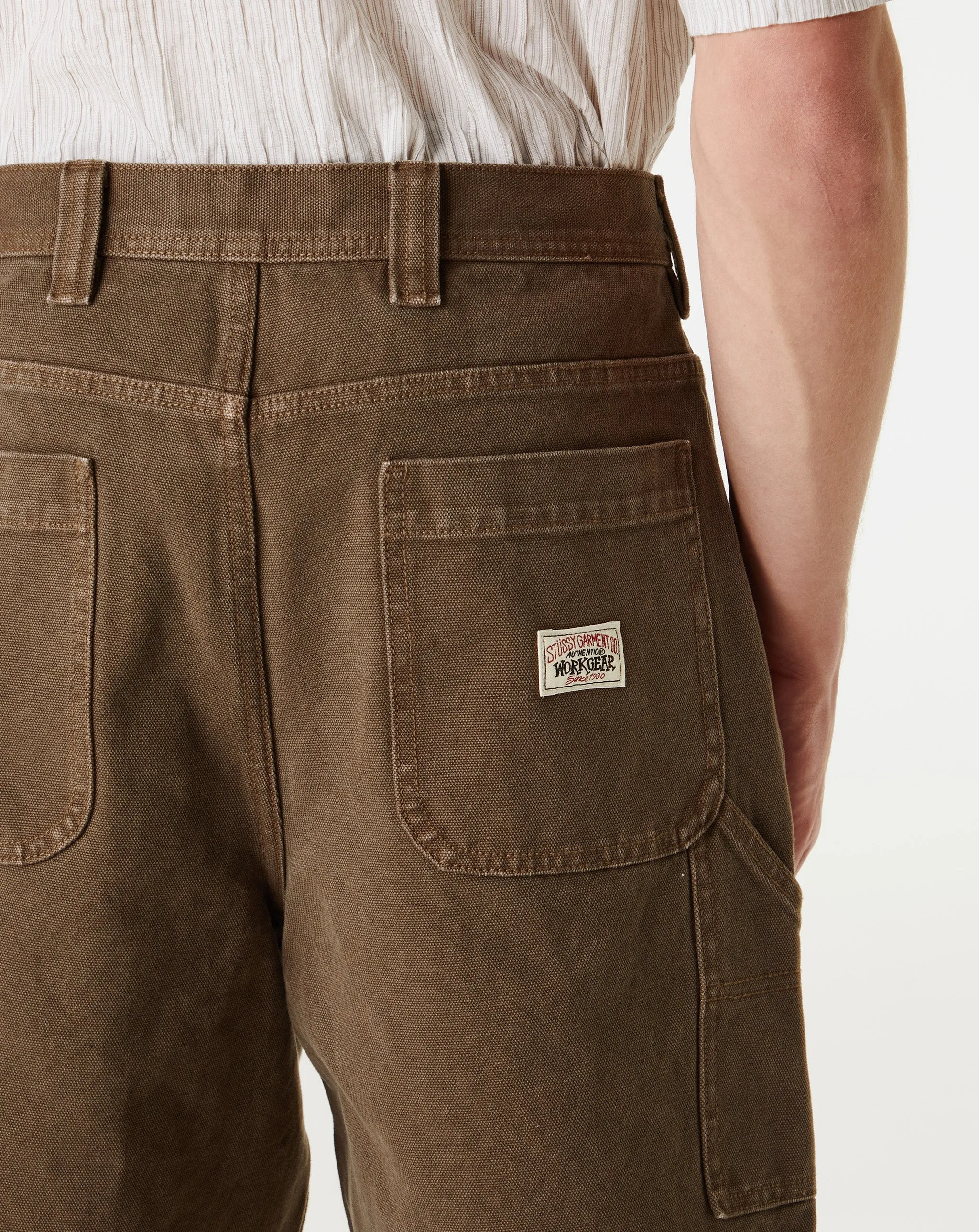 Washed Canvas Work Shorts