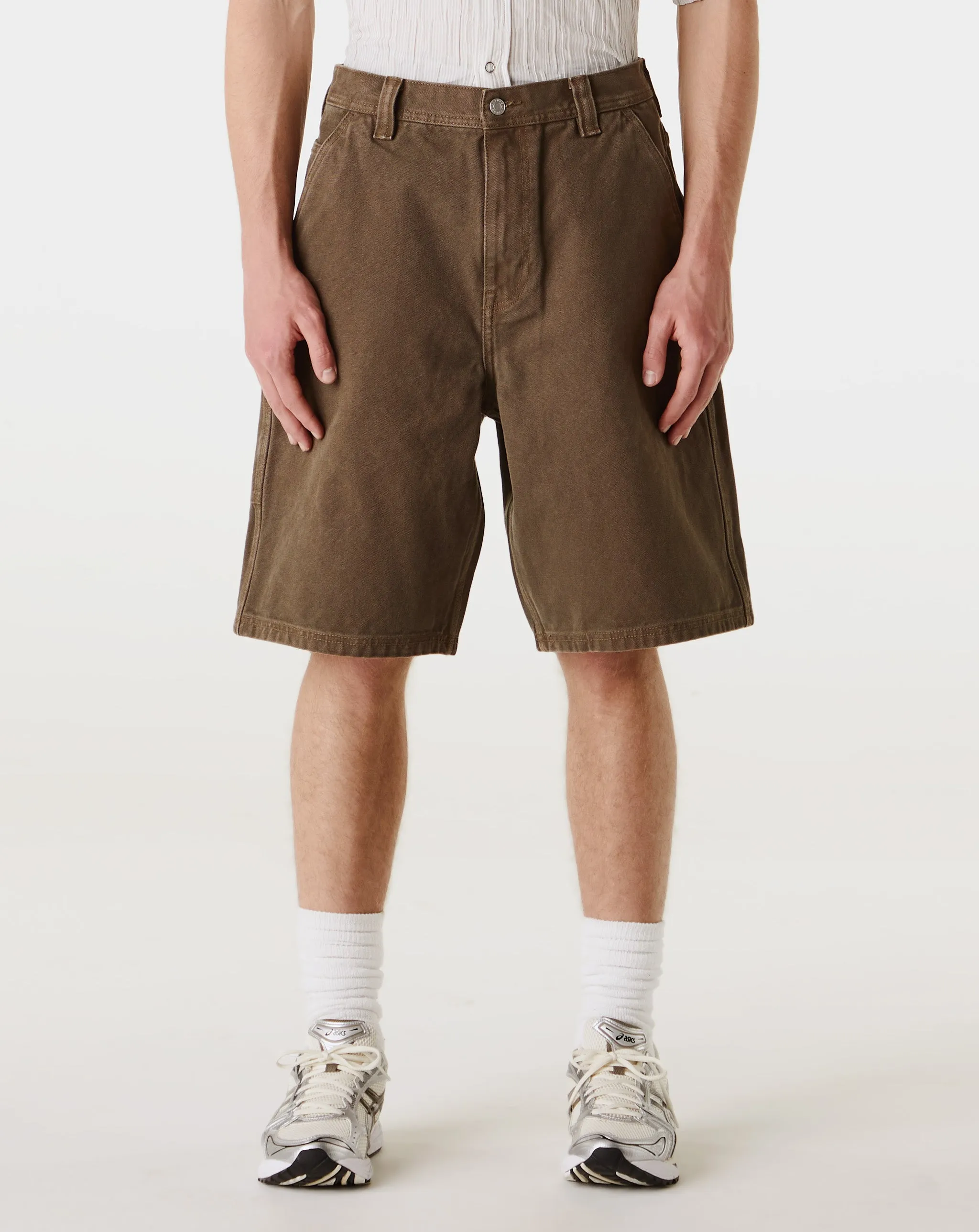 Washed Canvas Work Shorts