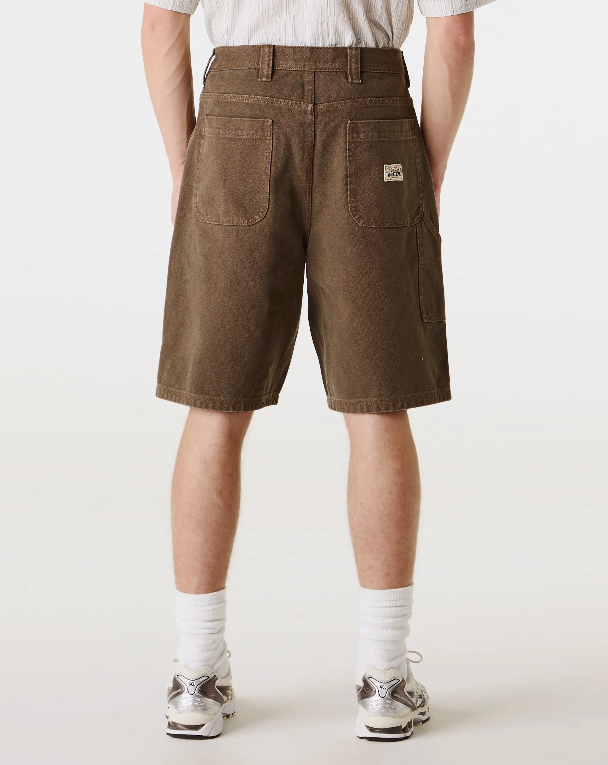 Washed Canvas Work Shorts