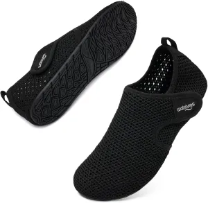 WateLves Water Shoes for Women Men Swim Beach Aqua Socks Quick Dry Barefoot House Slippers Travel Shoes with Adjustable Magic Tape for Pool Diving Boating Yoga Surf