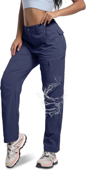 WENRONSTA Women's Hiking Cargo Pants Lightweight Quick Dry Waterproof UPF 50  Camping Fishing Travel Outdoor Work Pants