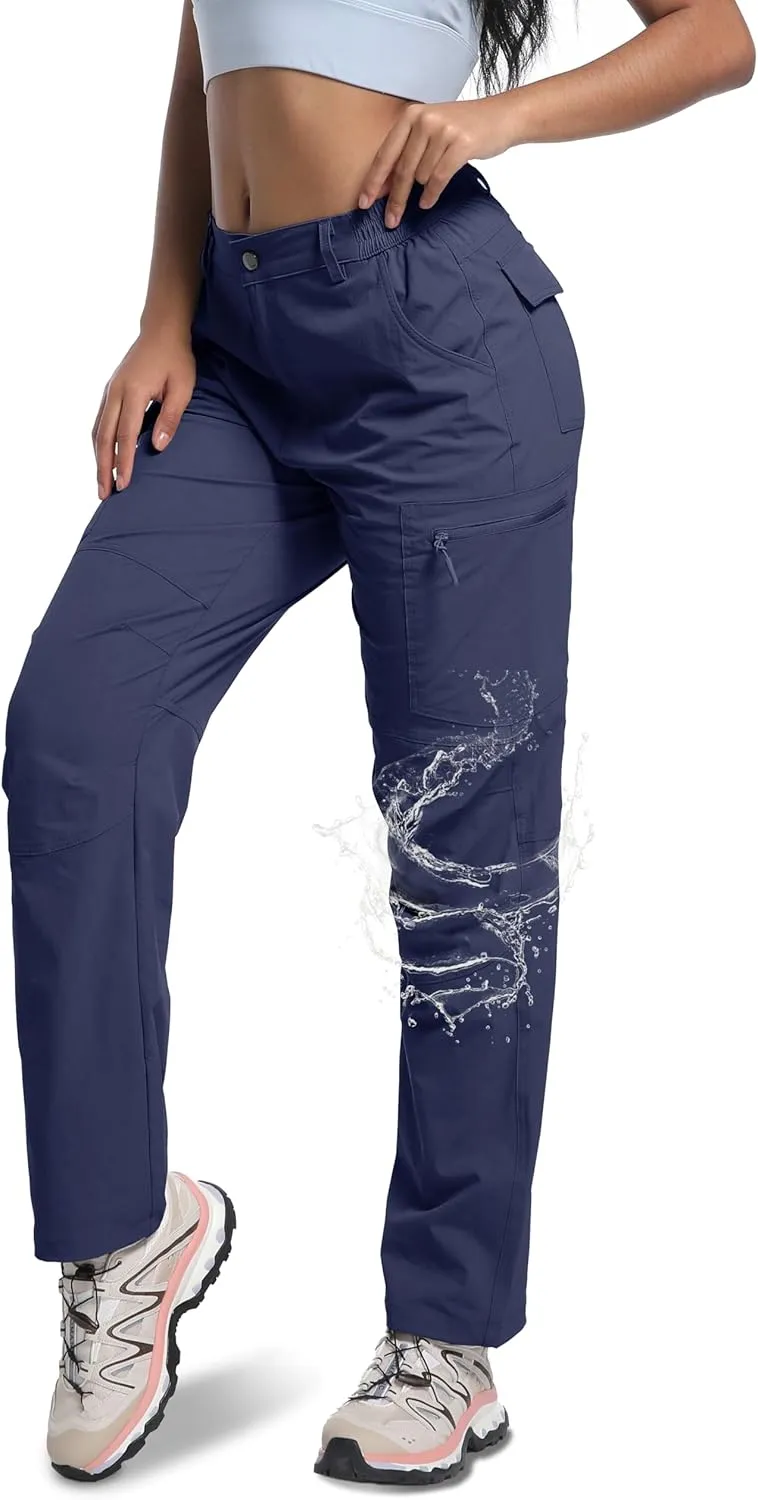 WENRONSTA Women's Hiking Cargo Pants Lightweight Quick Dry Waterproof UPF 50  Camping Fishing Travel Outdoor Work Pants