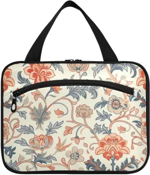 William Morris hanging makeup travel case with hook, designer essential kit bag for men for travel make up hotel maleta para maquillaje L