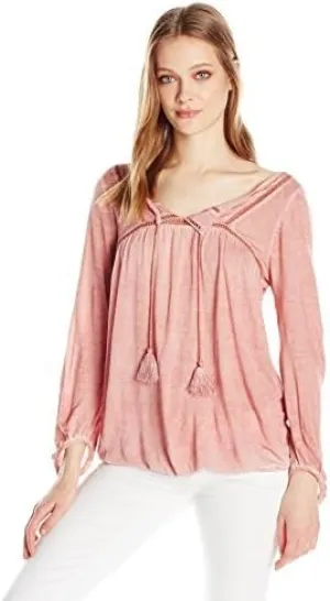 William Rast Women's Willliam Rast-Carmen Long Sleeve Knit Top