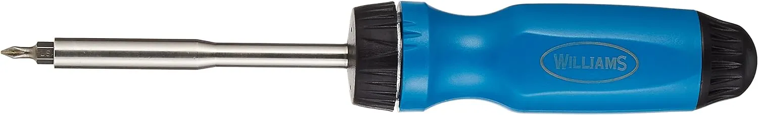 Williams JHWWRS-1 Magnetic Multi-bit Ratcheting Screwdriver, 9-Inch