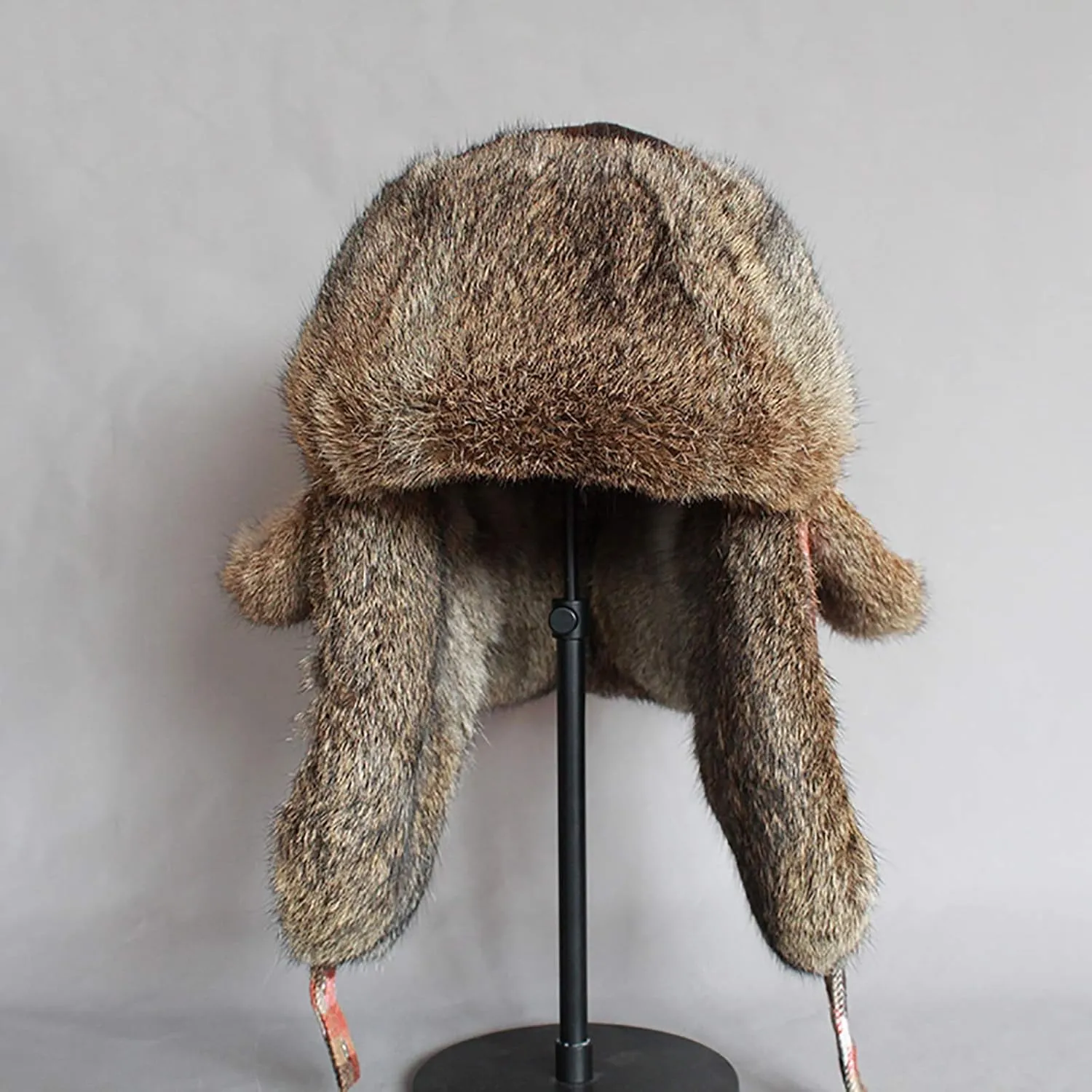 Winter Hats, Hat Plaid Aviator Hat Unisex Trapper Trooper Hat Keep Warm Pilot Hat with Faux Fur Windproof Hat Winter