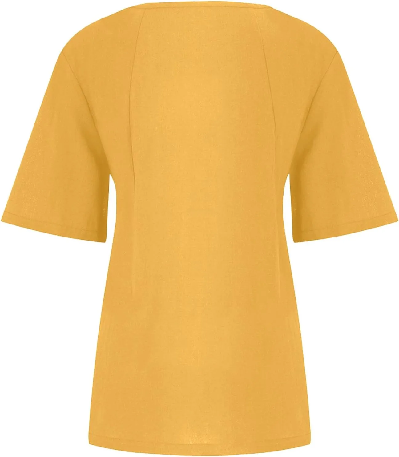 Women Cotton Linen Short Sleeve Shirts Summer Boho Floral Print Blouses Casual Button Loose Tunic Tops