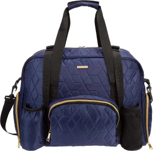 Women Exercise Fitness Gym Travel & Weekender Duffel bag Waterproof Wet Storage Yoga Mat Storage Shoe Storage Carry On Luggage (Blue, Quilted Outer)