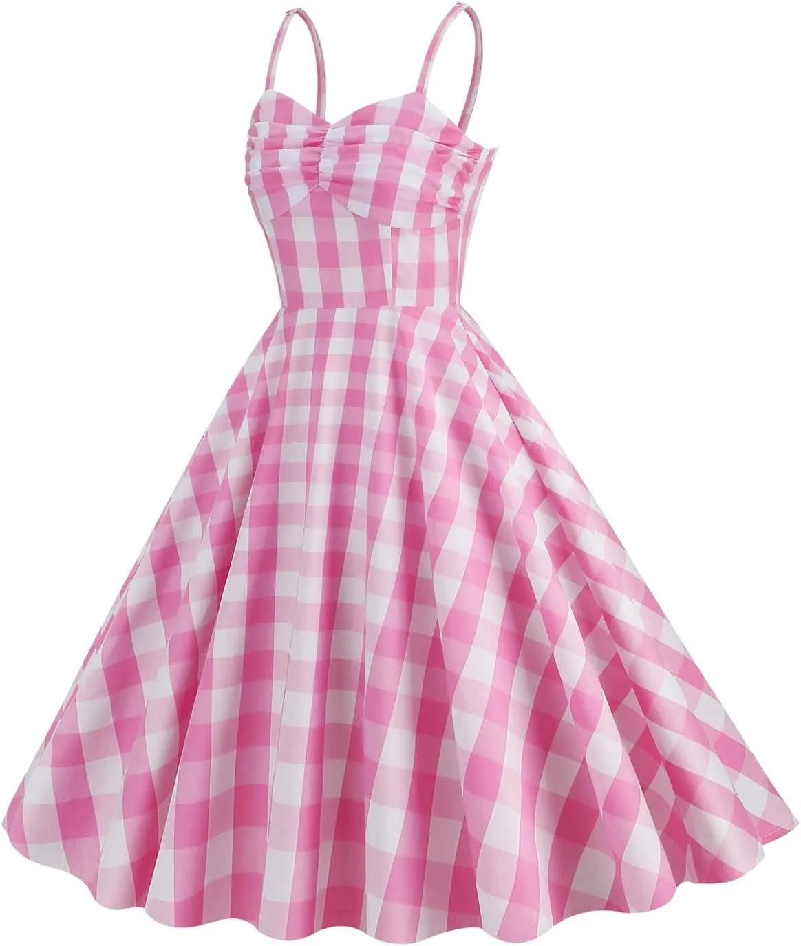 Womens 1950s Retro Rockabilly Princess Cosplay Dress Floral Halter Audrey Hepburn 50's 60's Party Costume Gown