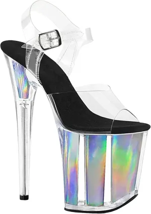 Women's 20cm PVC Pole Dance Sandals - Thin High Heels Summer Slip-On Shoes