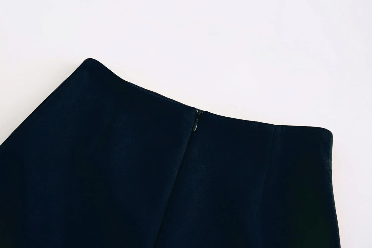 Women's Faux Suede Back Split Hip Packaged Skirt Midi Pencil Skirt