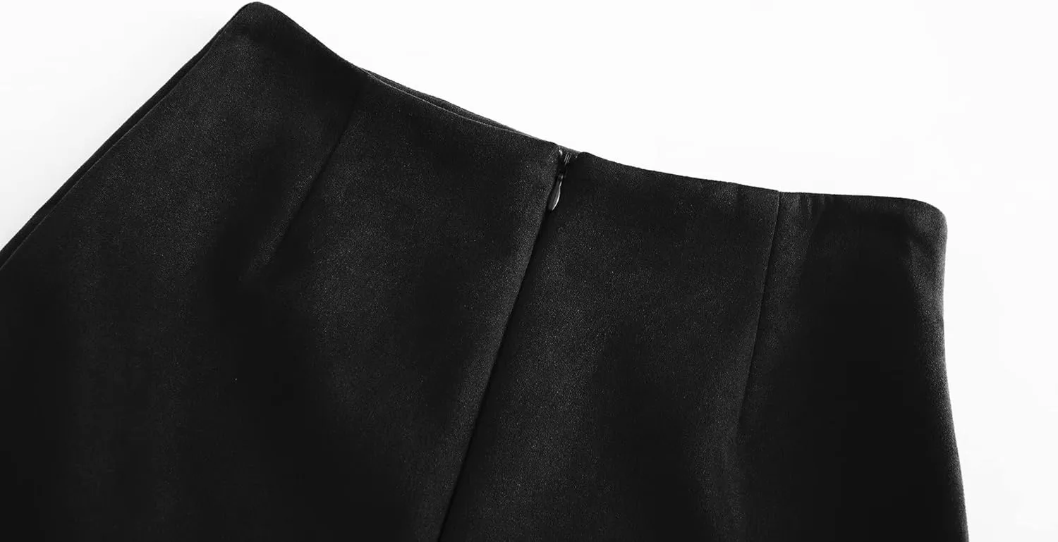 Women's Faux Suede Midi Pencil Skirt