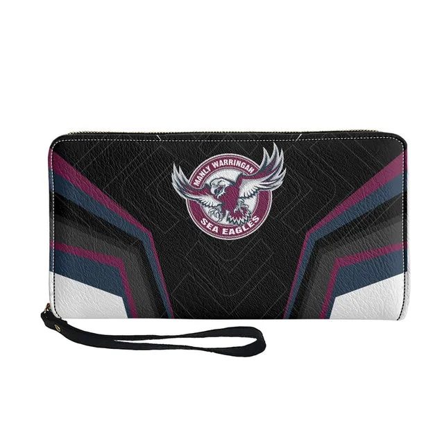 Womens NRL Fashion Zipper Purses With Handle