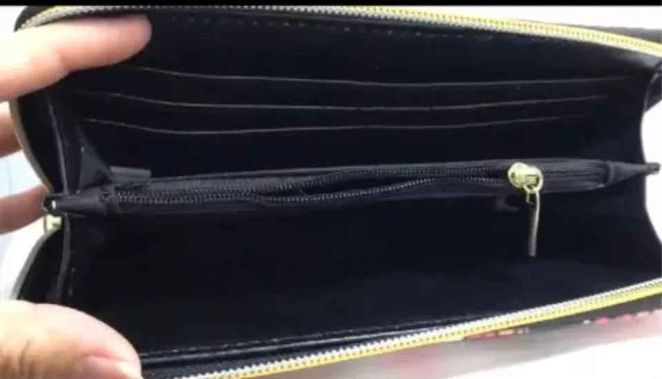 Womens NRL Fashion Zipper Purses With Handle