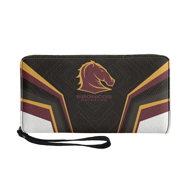 Womens NRL Fashion Zipper Purses With Handle