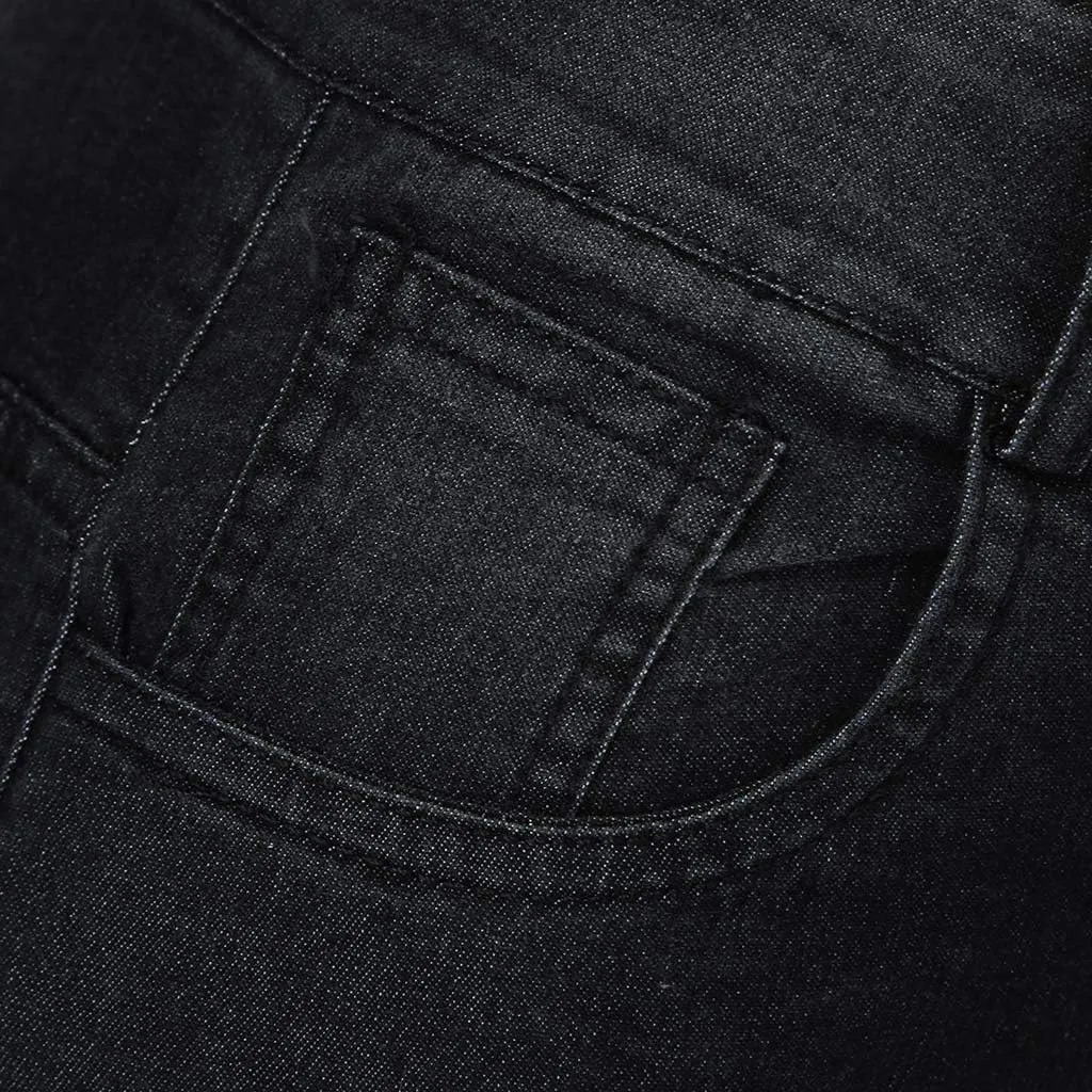 Women's Plus Size Slim Skinny Pocket Jeans Mid Rise Stretch Boot Cut Denim Pants Trousers