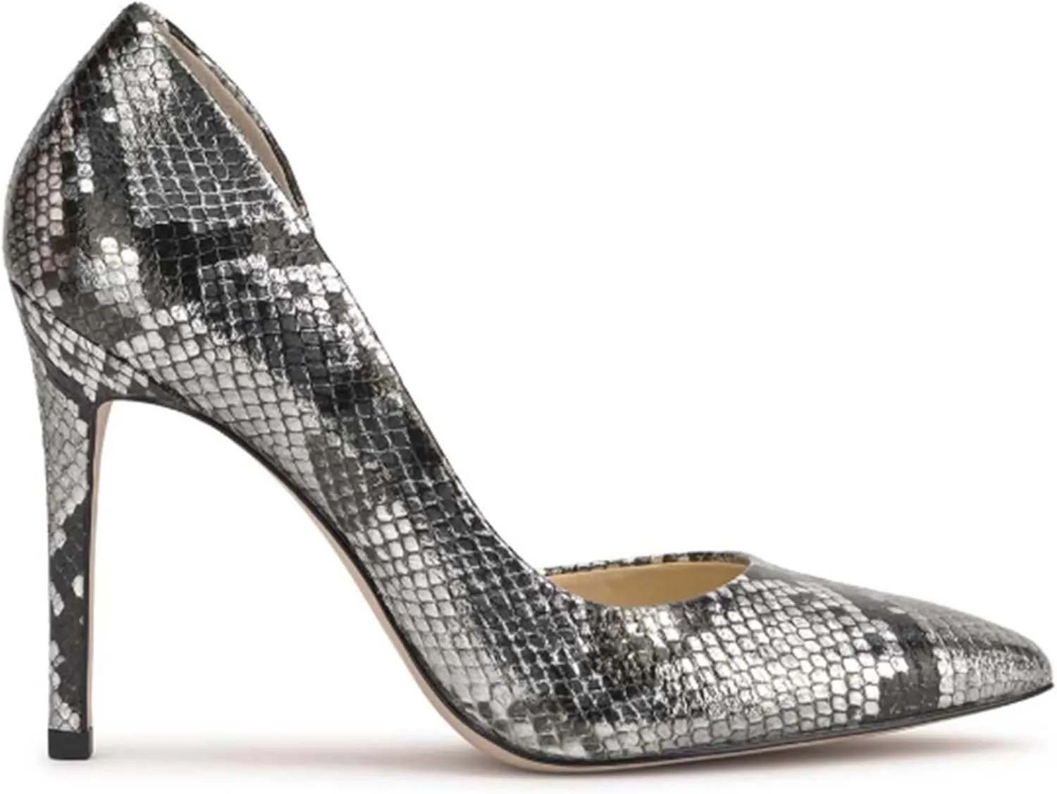 Women's Snake Print High Heel Pumps, Pointed Toe Stiletto Shoes for Evening & Party Wear
