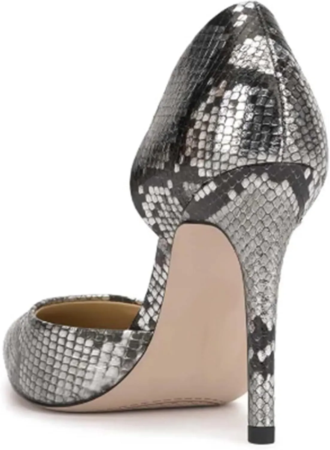Women's Snake Print High Heel Pumps, Pointed Toe Stiletto Shoes for Evening & Party Wear