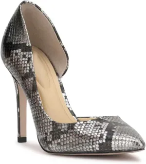 Women's Snake Print High Heel Pumps, Pointed Toe Stiletto Shoes for Evening & Party Wear