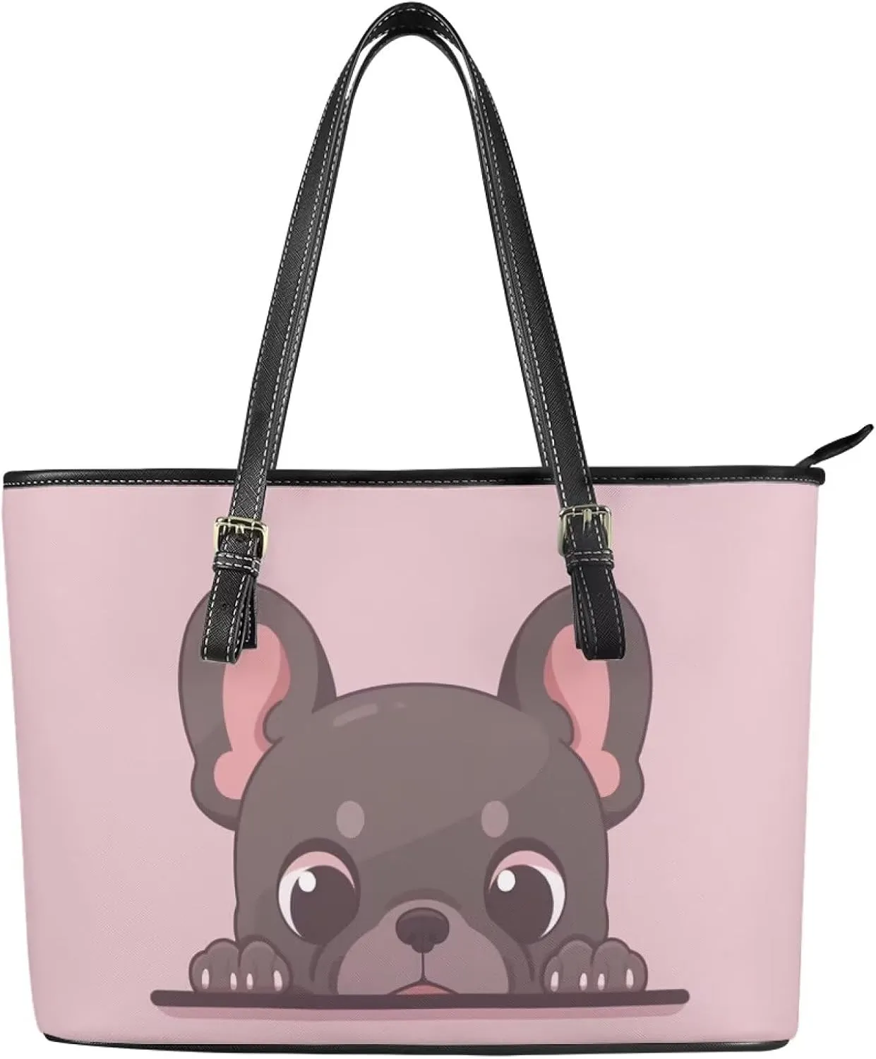 Women's Soft Faux Leather Tote Bag Casual Handbags and Purses for Travel