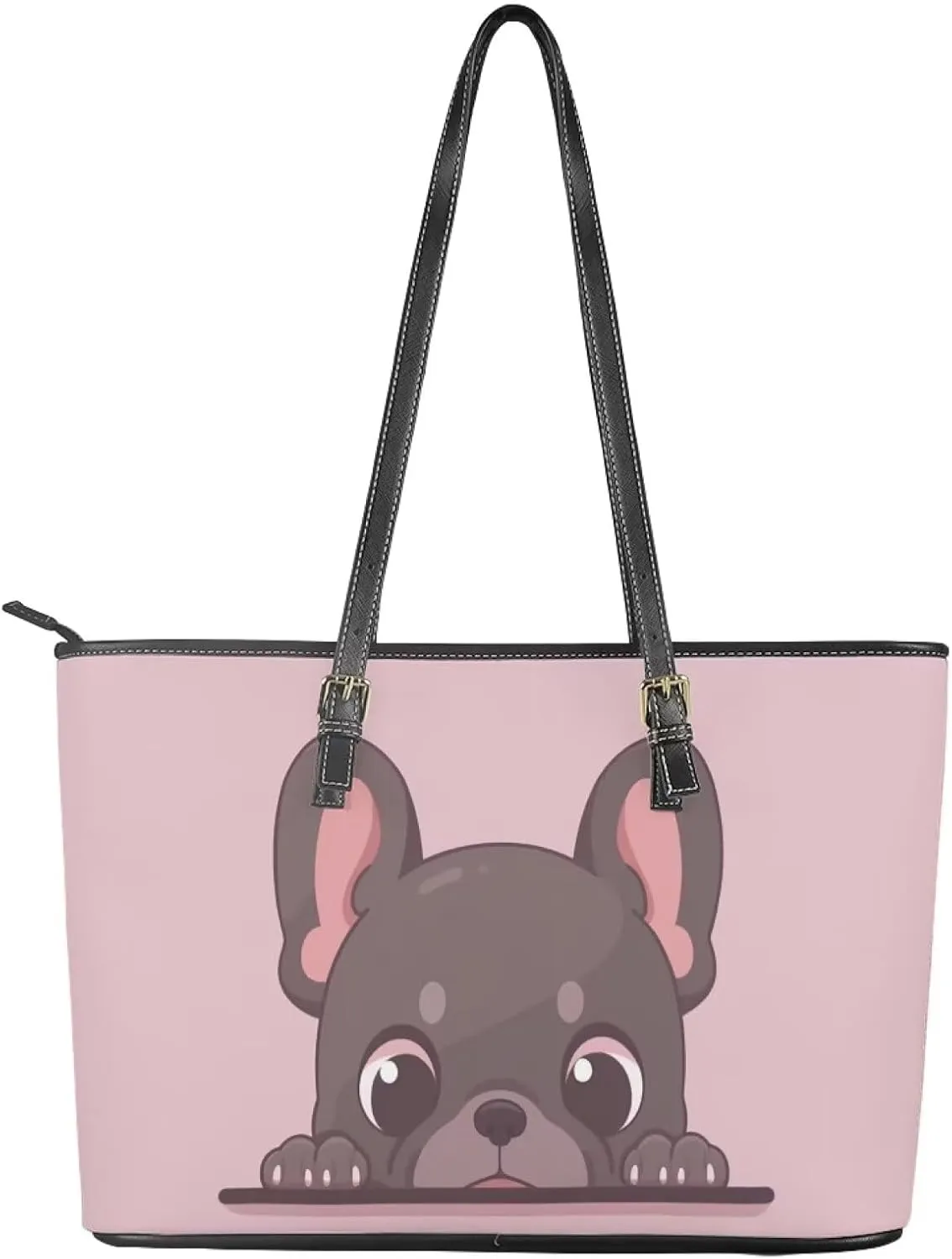 Women's Soft Faux Leather Tote Bag Casual Handbags and Purses for Travel