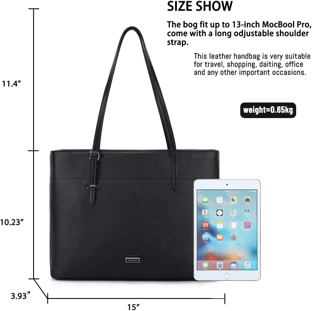 Women's Soft Faux Leather Tote Bag Purse Handbags Wallet Tote Shoulder Bag Purse Large Capacity
