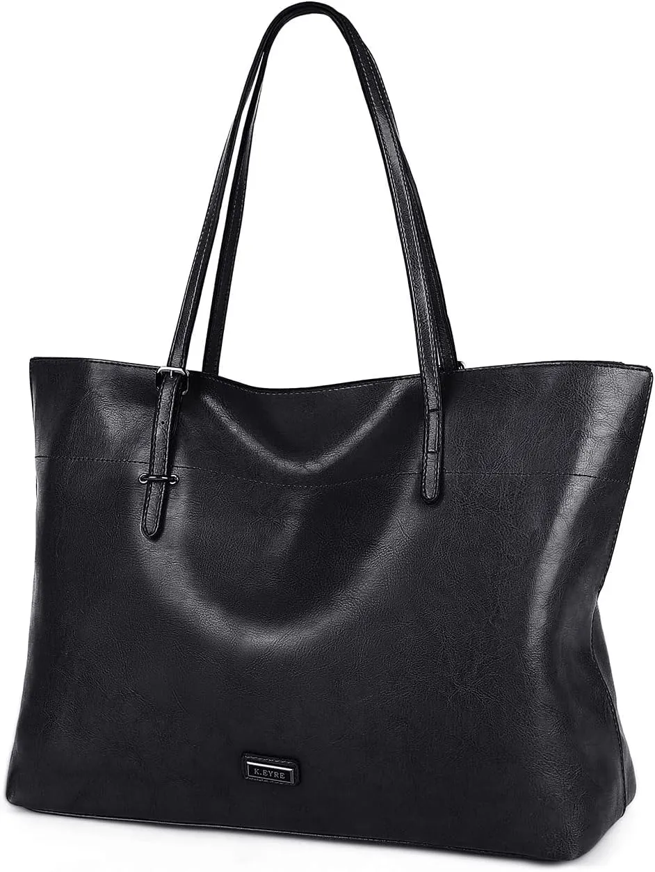 Women's Soft Faux Leather Tote Bag Purse Handbags Wallet Tote Shoulder Bag Purse Large Capacity