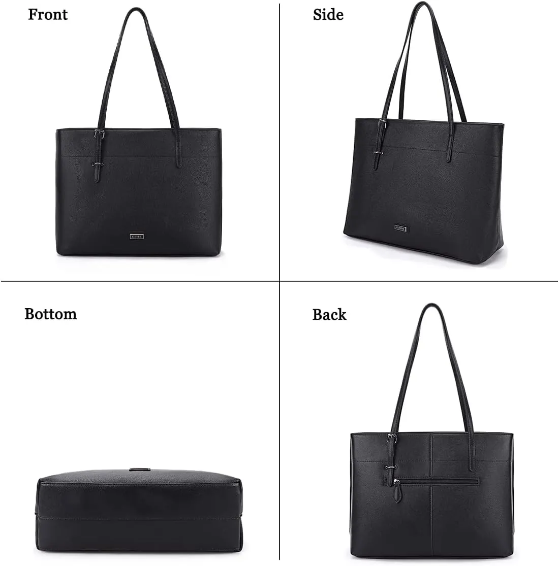 Women's Soft Faux Leather Tote Bag Purse Handbags Wallet Tote Shoulder Bag Purse Large Capacity