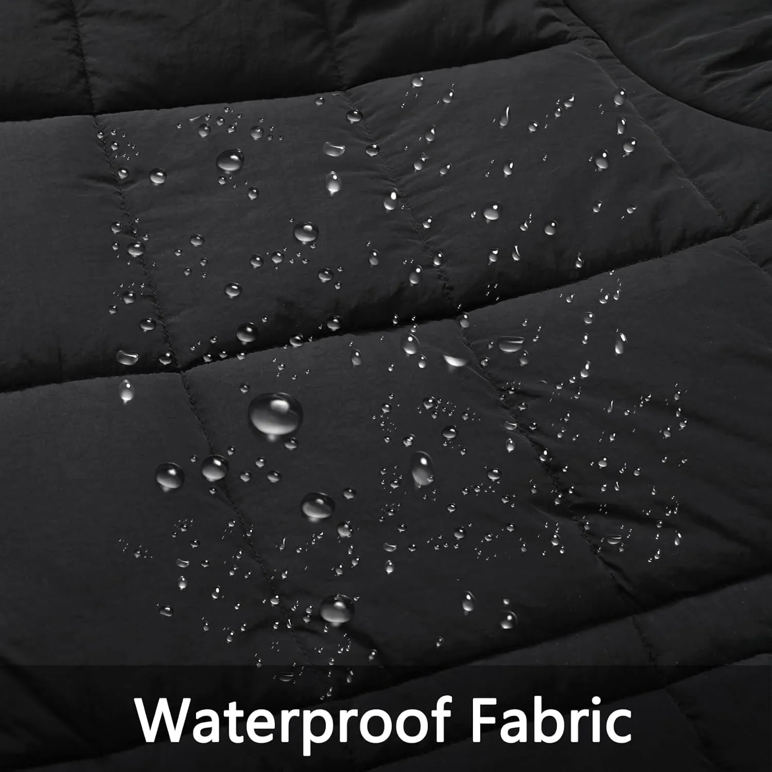 Women's Waterproof Long Winter Coat Thickened Down Alternative Jacket Warm Puffer Jacket Hooded Parka