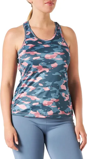 Womens/Ladies Ardency II Camo Recycled Undershirt (4 US) (Powder Pink)