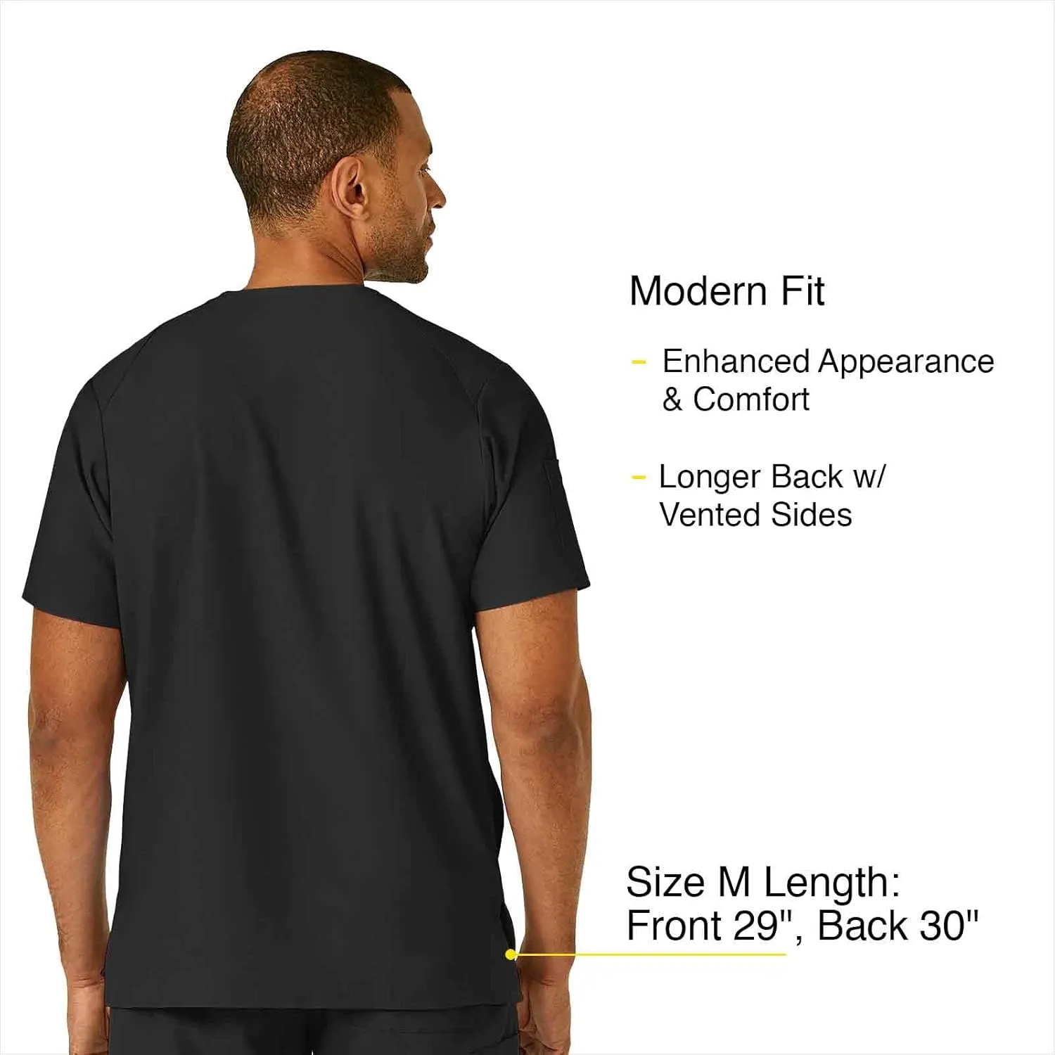 WonderWink Men's V-Neck Top