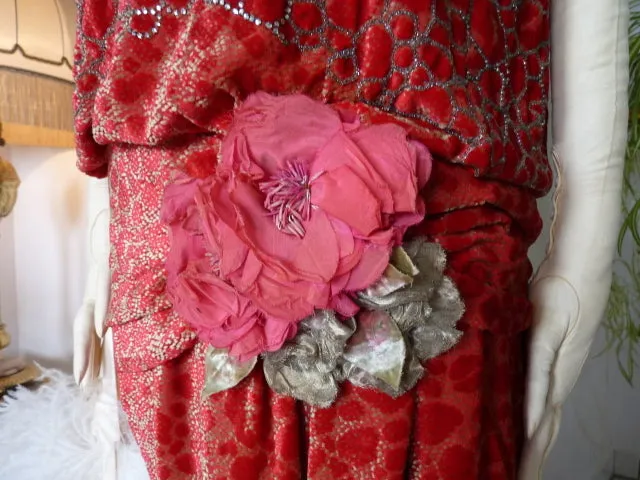 WORTH Dévoré Velvet Evening Dress, Paris, ca. 1926