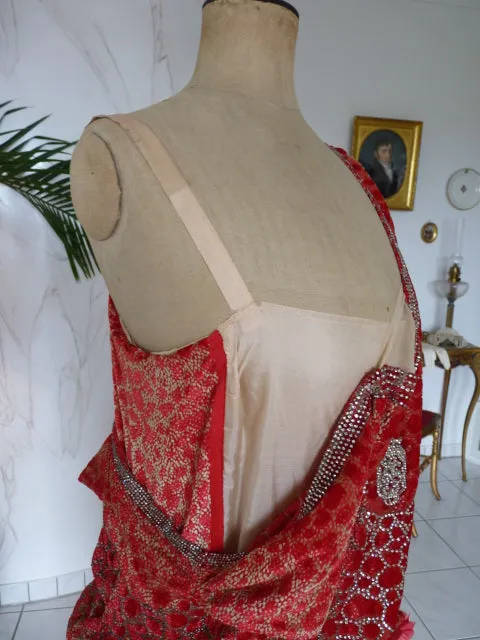 WORTH Dévoré Velvet Evening Dress, Paris, ca. 1926