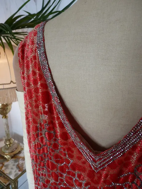 WORTH Dévoré Velvet Evening Dress, Paris, ca. 1926