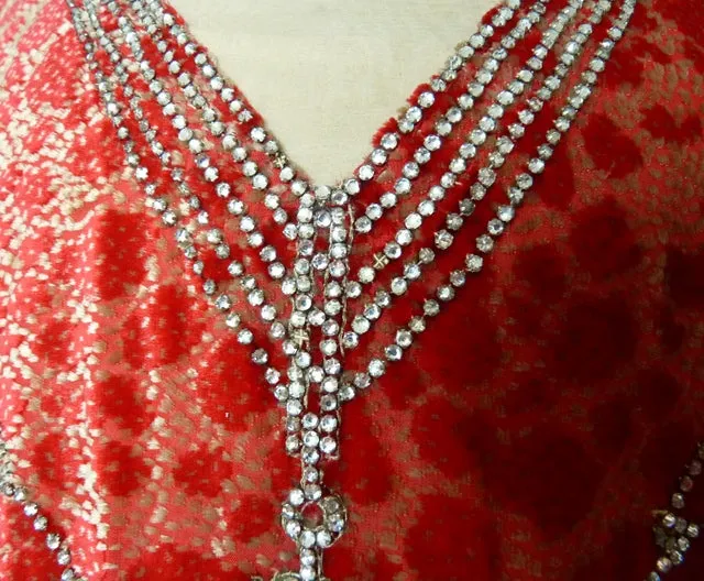 WORTH Dévoré Velvet Evening Dress, Paris, ca. 1926